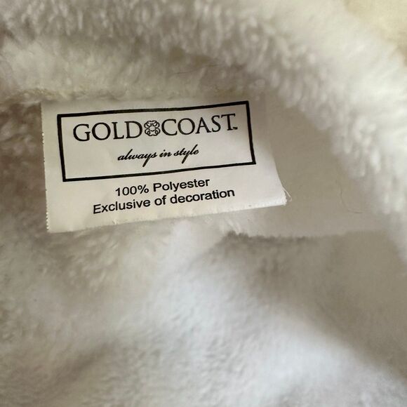 Gold Coast White Bear Lovey Stars 14” Security Blanket Plush Teddy Baby - Picture 6 of 8